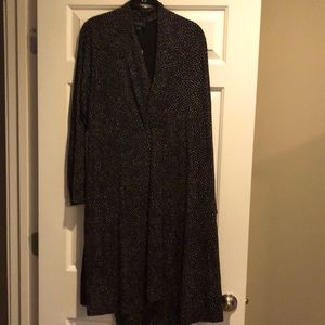 JJill black/white dotted dress